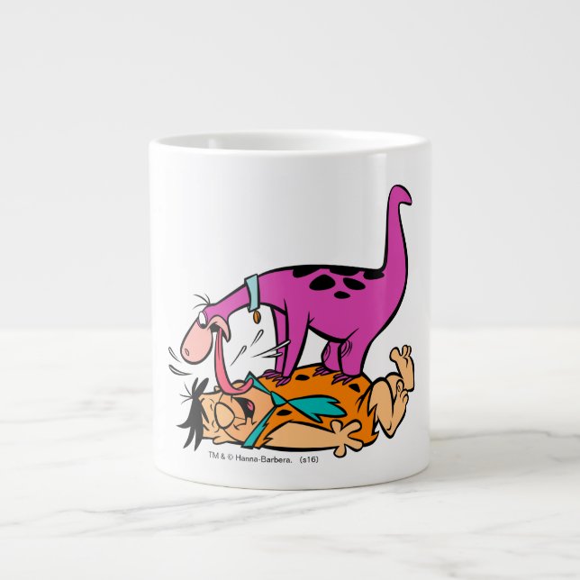 Grande Tasse Dino Licking Fred Flintstone (Devant)