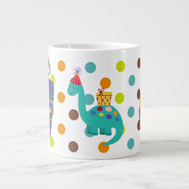 Grande Tasse Dinosaure Delight : Roar-iffic Café Mug! (Devant)