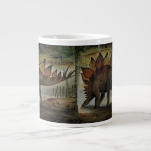 Grande Tasse Dinosaures Vintage, Stégosaure, Queue avec des poi