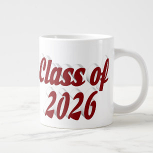 Grande Tasse Diplômé de la promotion 2026 texte bordeaux