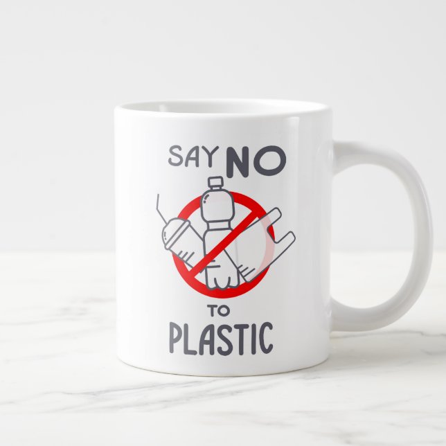 Grande Tasse Dites Non Au Plastique (Droite)