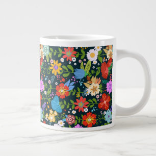 Grande Tasse Ditsy continu Flowers Motif