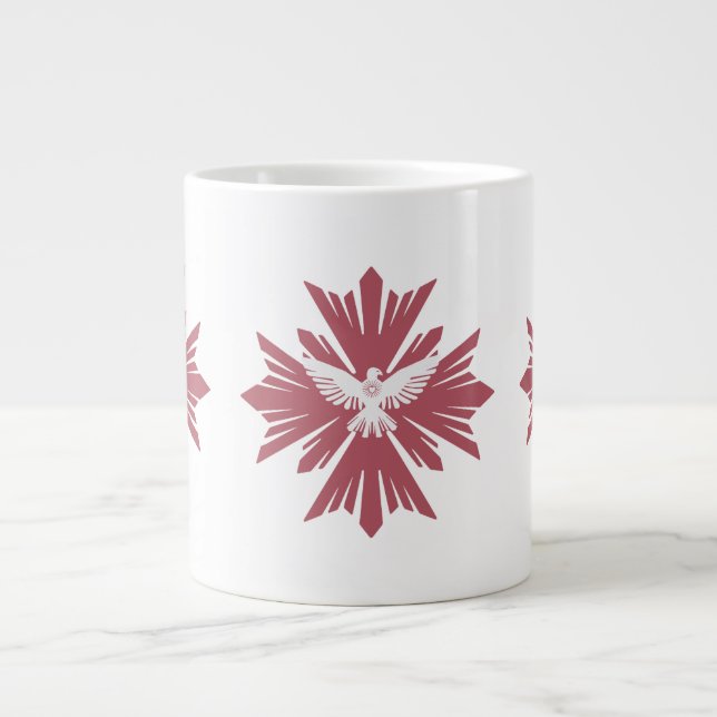 Grande Tasse Divine colombe de paix (Devant)