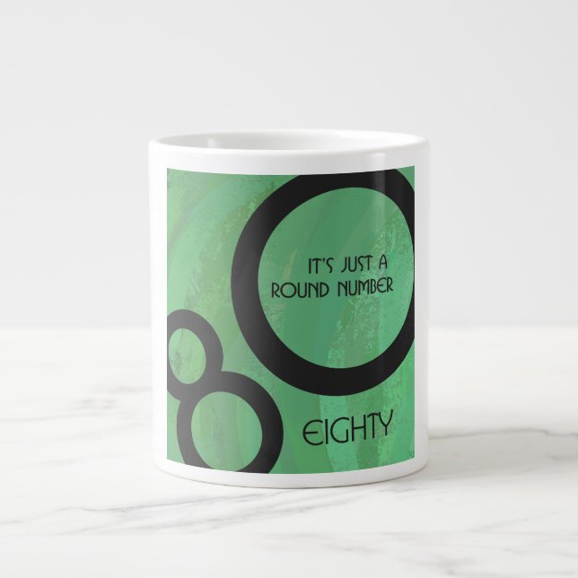Grande Tasse Dixième verte 80e anniversaire (Devant)