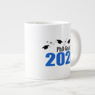 Grande Tasse Doctorat - Casquettes Et Diplômes De 2020 (Bleu)