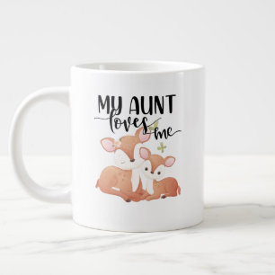 Grande Tasse Doe et Fawn Ma tante m'aime