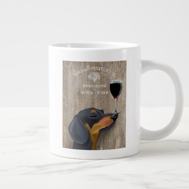 Grande Tasse Dog Au Vin Dachshund (Droite)