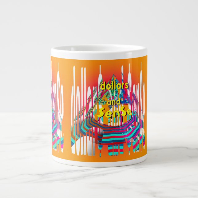 Grande Tasse Dollar$ Arc-en-ciel $en$e  (Devant)