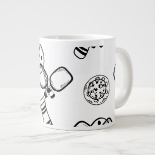 Grande Tasse Don du joueur de basket pour son rose