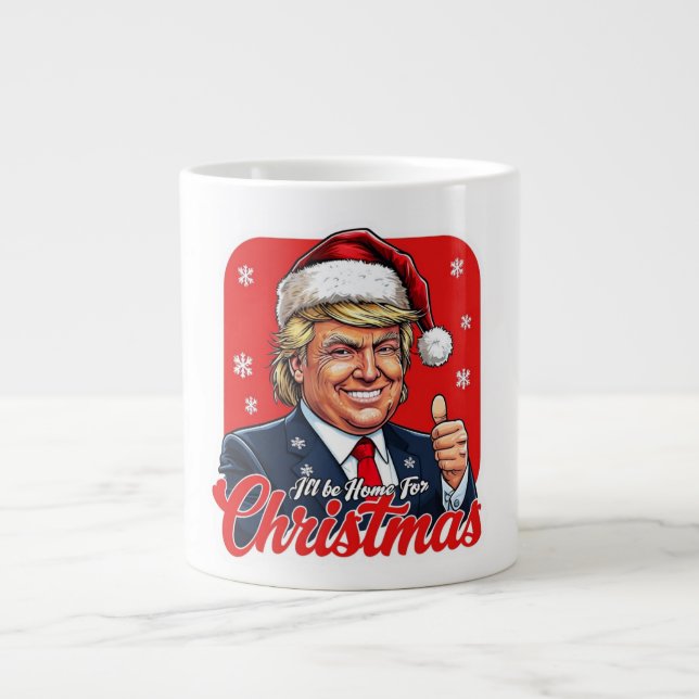 Grande Tasse Donald Trump Christmas Santa Claus Art (Devant)