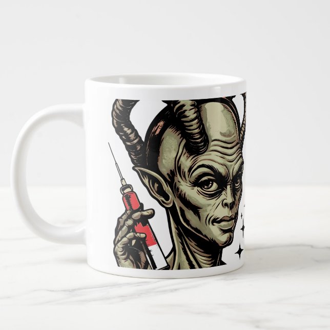 Grande Tasse Dose de réalité drôle d'aiguille hypodermique extr (Gauche)