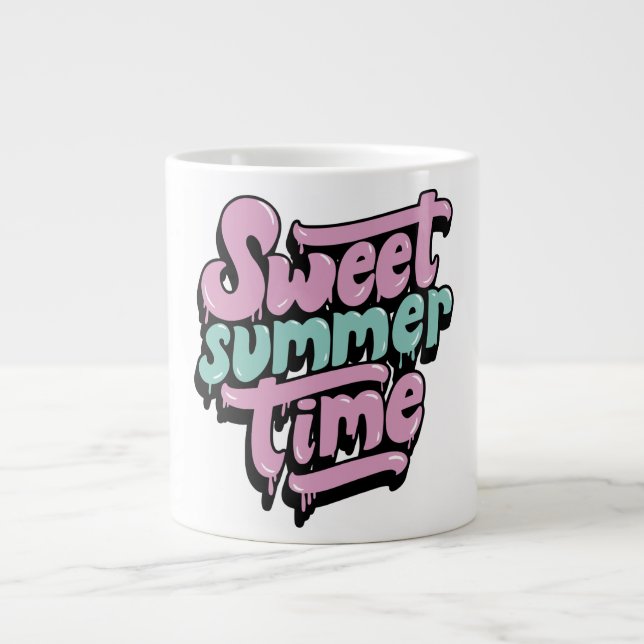 Grande Tasse Douce Arrière-Saison d'Été (Devant)