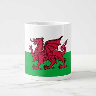 Grande Tasse Dragon Flag of Wales, Celtic Welsh National Flag