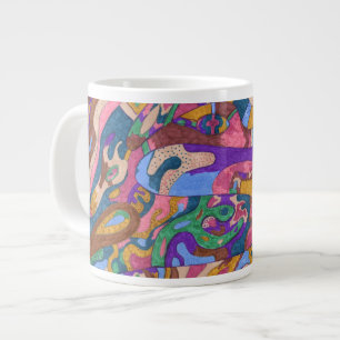 Grande Tasse Dragon Ride, Original Abstrait