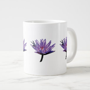 Grande Tasse Dragonfly on Purple Water Lily