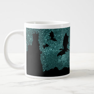 Grande Tasse Dragons volants, château de falaises de ciel éto