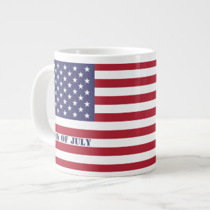 Grande Tasse Drapeau américain 4 juillet Patriotique