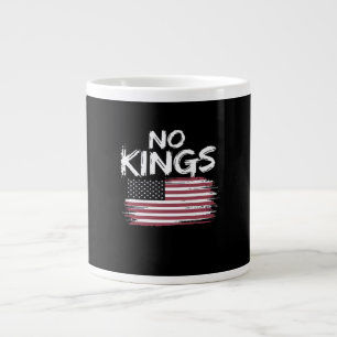 Grande Tasse Drapeau Américain à l'Envers en Distresse No Kings