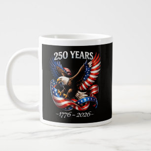 Grande Tasse Drapeau américain de l'aigle du 250e anniversaire