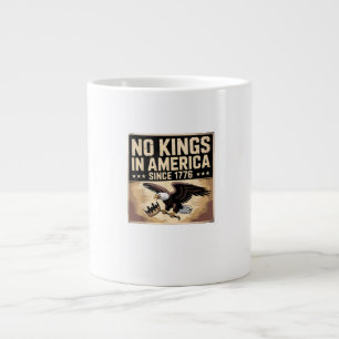 Grande Tasse Drapeau américain Décor Pas de rois en Amérique de