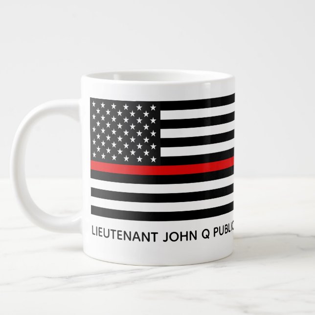 Grande Tasse Drapeau américain mince personnalisé (Gauche)