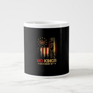 Grande Tasse Drapeau américain vintage No Kings America 1776