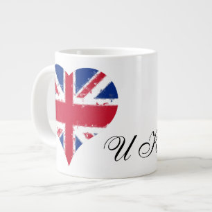 Grande Tasse Drapeau britannique I Heart England