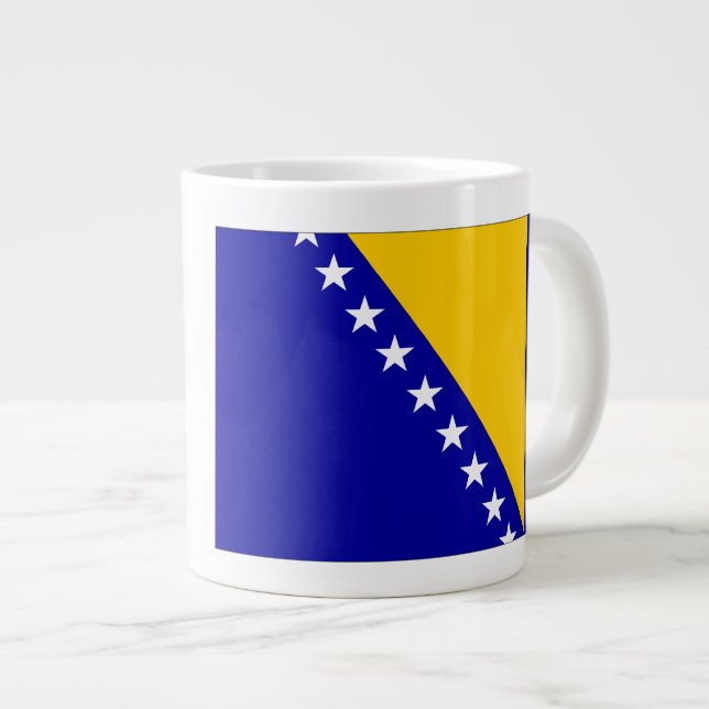 Grande Tasse Drapeau de Bosnie-Herzégovine (Devant droit)
