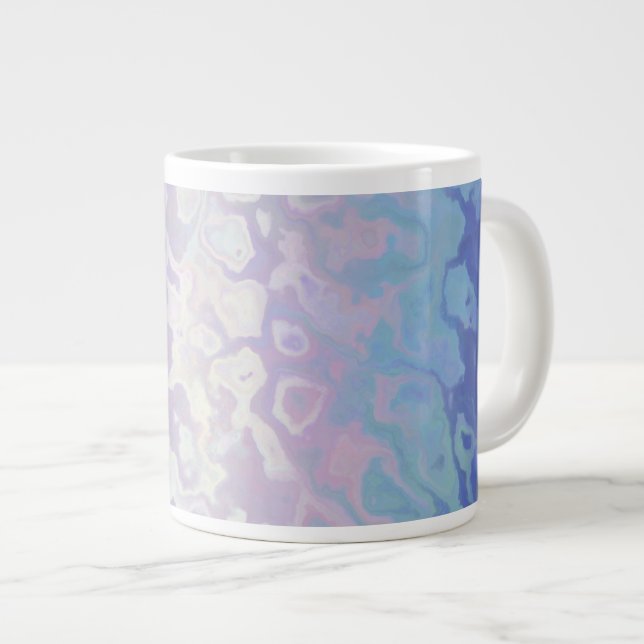 Grande Tasse Drapeau de fierté bigender tripant ondoyant funky  (Devant droit)