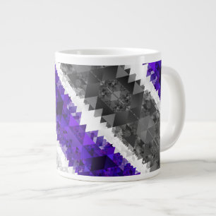 Grande Tasse Drapeau de fierté Greygender Boho Géométrique Mod 