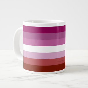 Grande Tasse Drapeau de fierté lesbienne de SlipperyJoe féminin