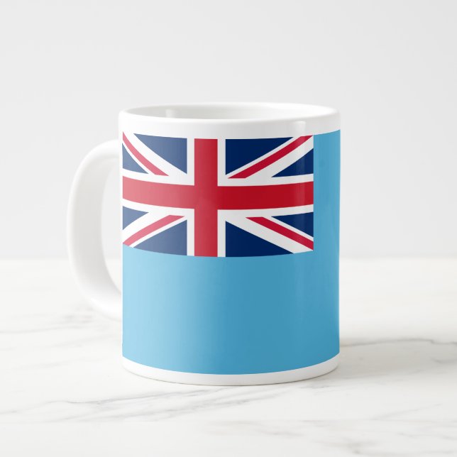 Grande Tasse Drapeau de Fijian (Devant gauche)