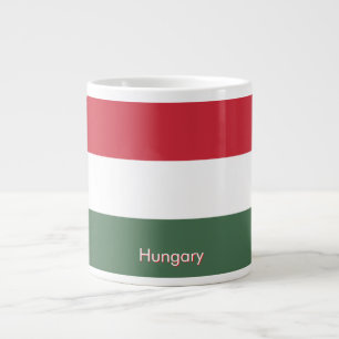 Grande Tasse Drapeau de la Hongrie personnalisé