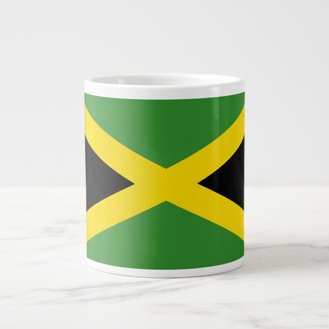 Grande Tasse Drapeau de la Jamaïque (Devant)