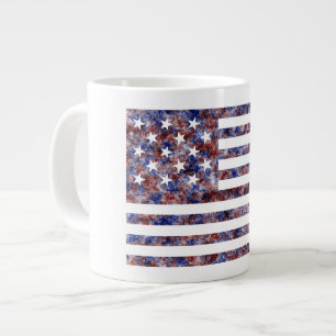 Grande Tasse Drapeau de l'Amérique avec une bannière étoilée co