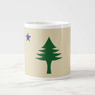 Grande Tasse Drapeau de l'État du Maine 1901 avec pin et étoile