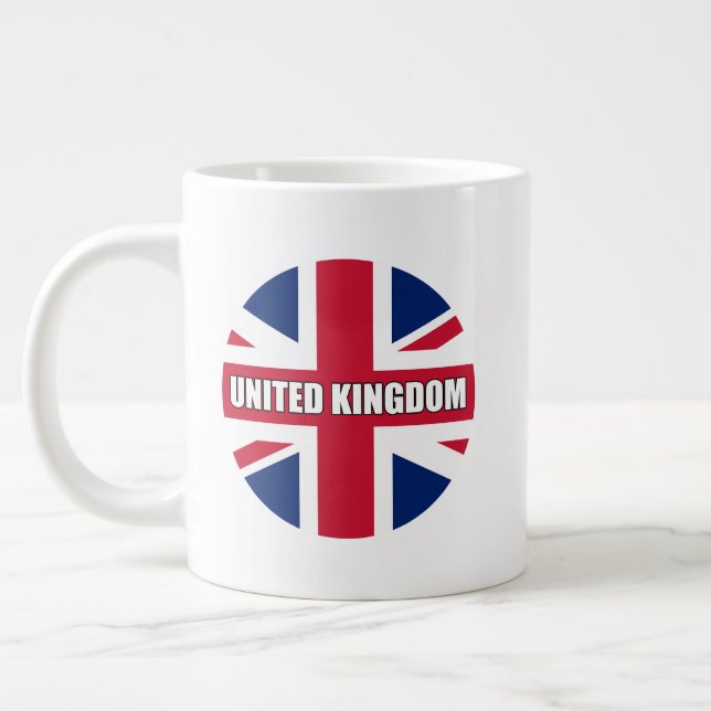 Grande Tasse Drapeau du Royaume-Uni (Gauche)