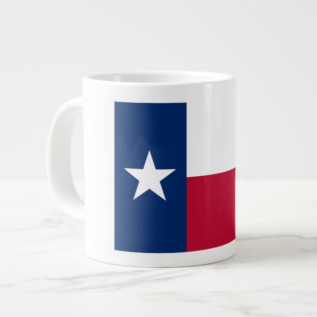 Grande Tasse Drapeau du Texas : Longhorns, l'État de l'étoile s (Devant gauche)