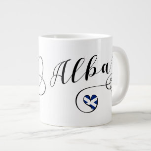 Grande Tasse Drapeau écossais en coeur, Alba, Scots Gaelic