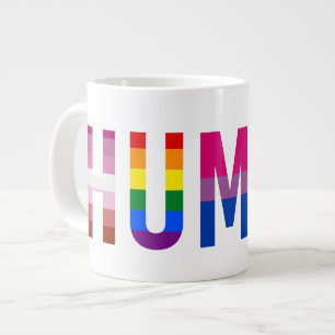Grande Tasse Drapeau LGBT humain Mois de la fierté gay Transgen