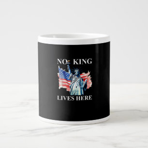 Grande Tasse Drapeau patriotique de la liberté « Aucun roi ne v