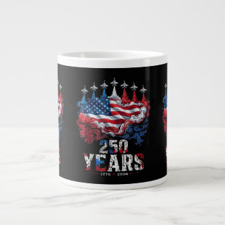 Grande Tasse Drapeau USA 250 ans du 4 juillet anniversaire 1776
