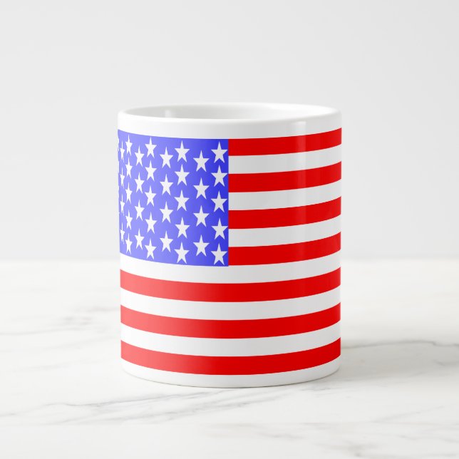 Grande Tasse Drapeau USA entièrement imprimé (Devant)