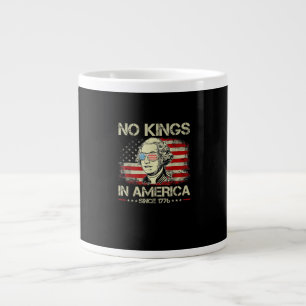 Grande Tasse Drapeau vintage « Pas de rois en Amérique depuis 1