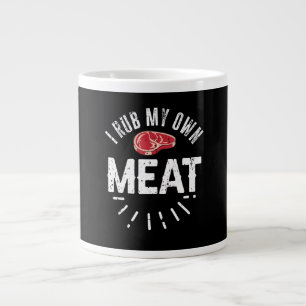 Grande Tasse Drôle Chef BBQ Plaisanter Cadeau Rub Ma propre via