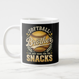 Grande Tasse Drôle de frère de softball Snacks Sports