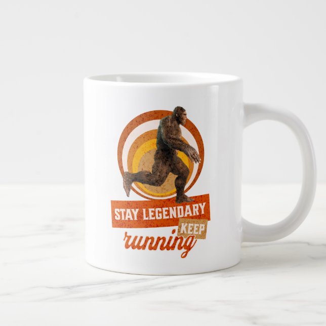 Grande Tasse Drôle de motivation de course de Bigfoot (Droite)