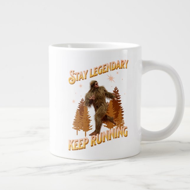 Grande Tasse Drôle de motivation de course de Bigfoot (Droite)