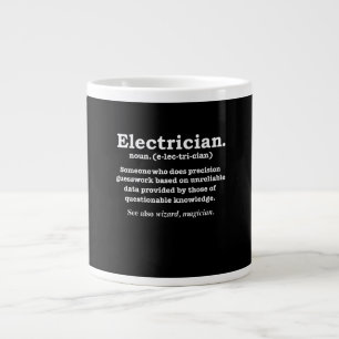 Grande Tasse Drôle d'électricien Définition Diplôme de cade