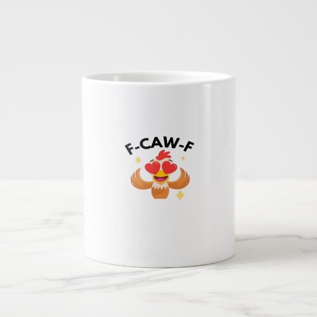 Grande Tasse Drôle F-Caw-F Classique (Devant)